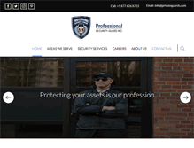 Tablet Screenshot of privateguards.com